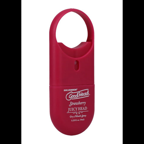 Doc Johnson Juicy Head Mundtrockenheitsspray zum Mitnehmen, Erdbeere, 0,3 fl.oz