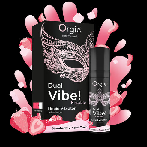 Orgie Dual Vibe Kissable Gel Erdbeere Gin & Tonic 15ml