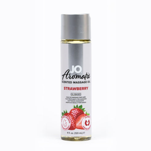 JO Aromatix Massage Oil Strawberry 4 fl.oz