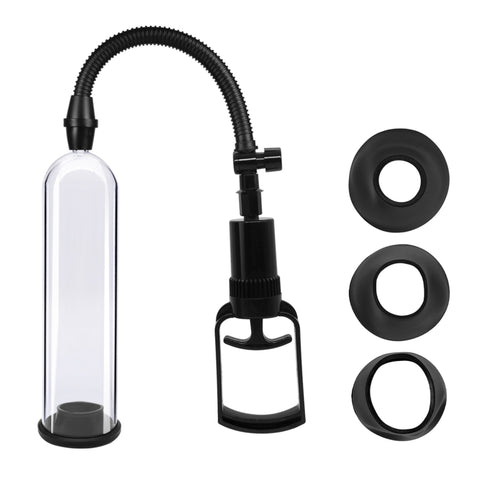B-Series Power Pump Max 0.2 Black & Clear Penis Enlarger