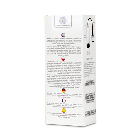B-Series Power Pump Max Black & Clear Penis Enlarger