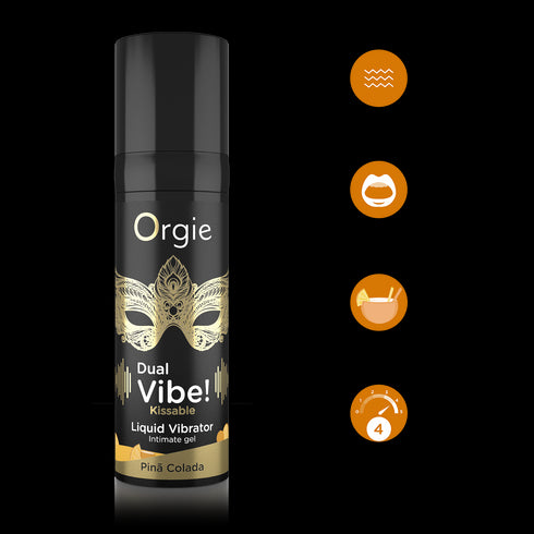 Orgie Dual Vibe Kissable Gel Pina Colada 15 ml