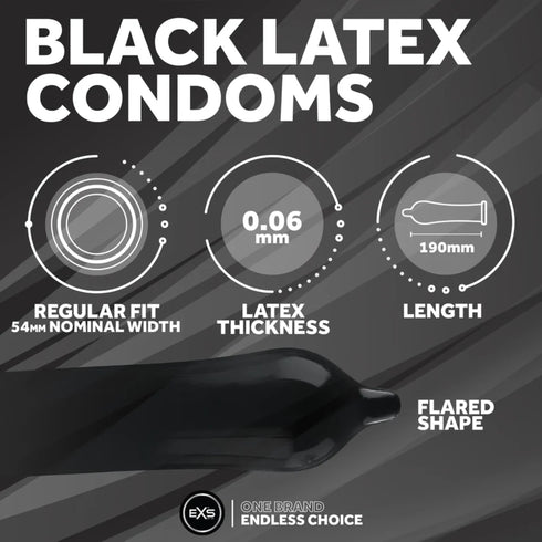 EXS Black Latex 48 Pack