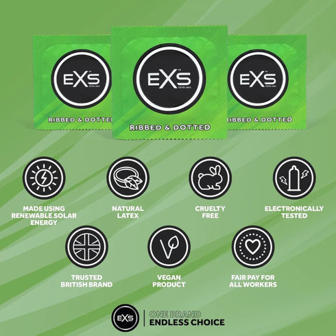 EXS Ribbed & Dotted 48 Pack