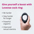 Lovense Diamo app-gesteuerter vibrierender C-Ring Schwarz