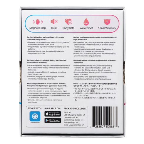 Lovense Ferri magnetischer, per App steuerbarer klitoraler Vibrator für den Slip