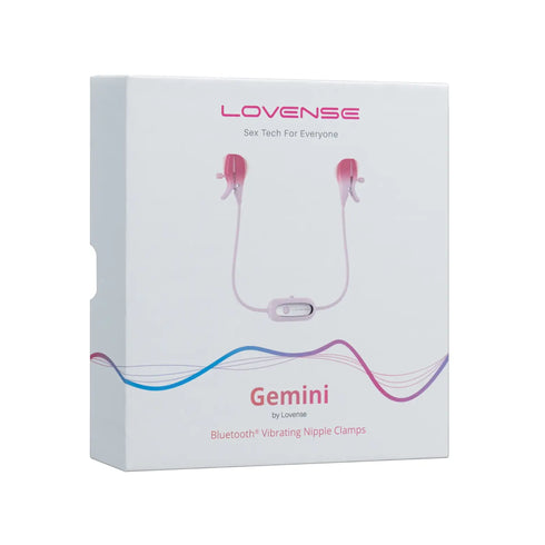 App-gesteuerte vibrierende Brustwarzenklemmen Lovense Gemini