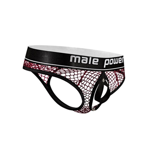 Male Power Das ultimative Duo Tanga & C-Ring Burgunderrot L/XL