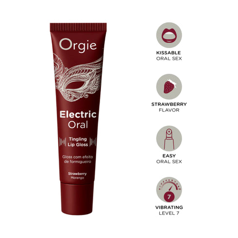 Orgie Electric Oral prickelnder Lippenglanz Erdbeere 10 ml