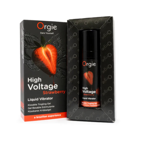 Orgie High Voltage Erdbeer-Flüssigkeitsvibrator 0,5 fl.oz