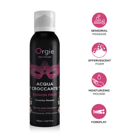 Orgie Acqua Croccante Maracuja Crunchy Mousse 150ml