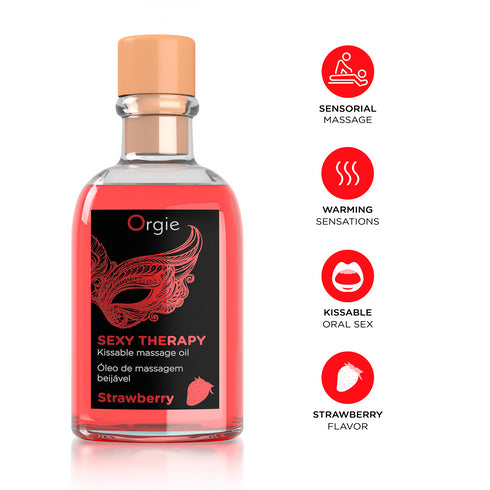 Orgie Sexy Therapy Massageset Erdbeere 100ml