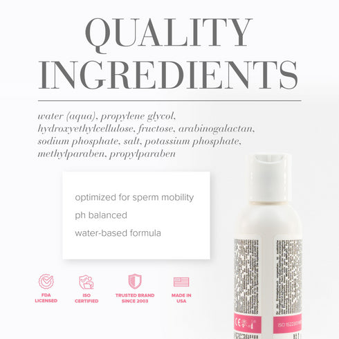 JO Actively Trying Fruchtbarkeitsfreundliches Gleitmittel auf Wasserbasis, 4 fl oz