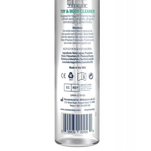 Swiss Navy Toy & Body Cleaner 117ml
