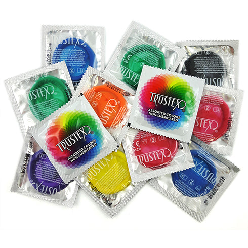 Trustex Assorted Colors Non-Lubricated