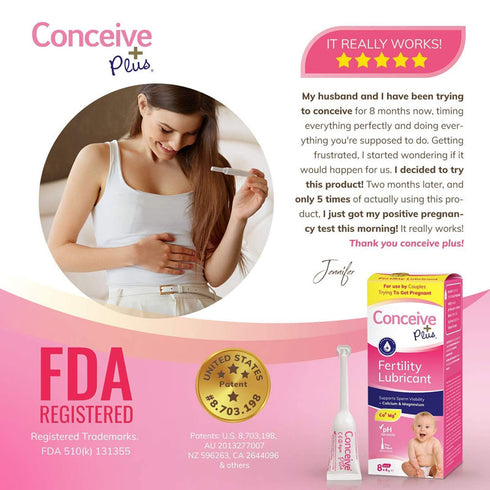 Sasmar Conceive Plus Fruchtbarkeitsschmiermittel 8x4g