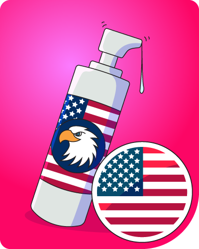 Hergestellt in den USA.
