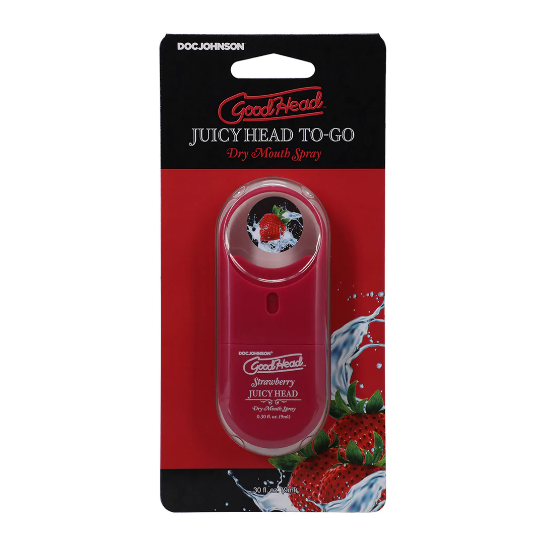 Doc Johnson Juicy Head Dry Mouth Spray To-Go Strawberry 0.3 fl oz
