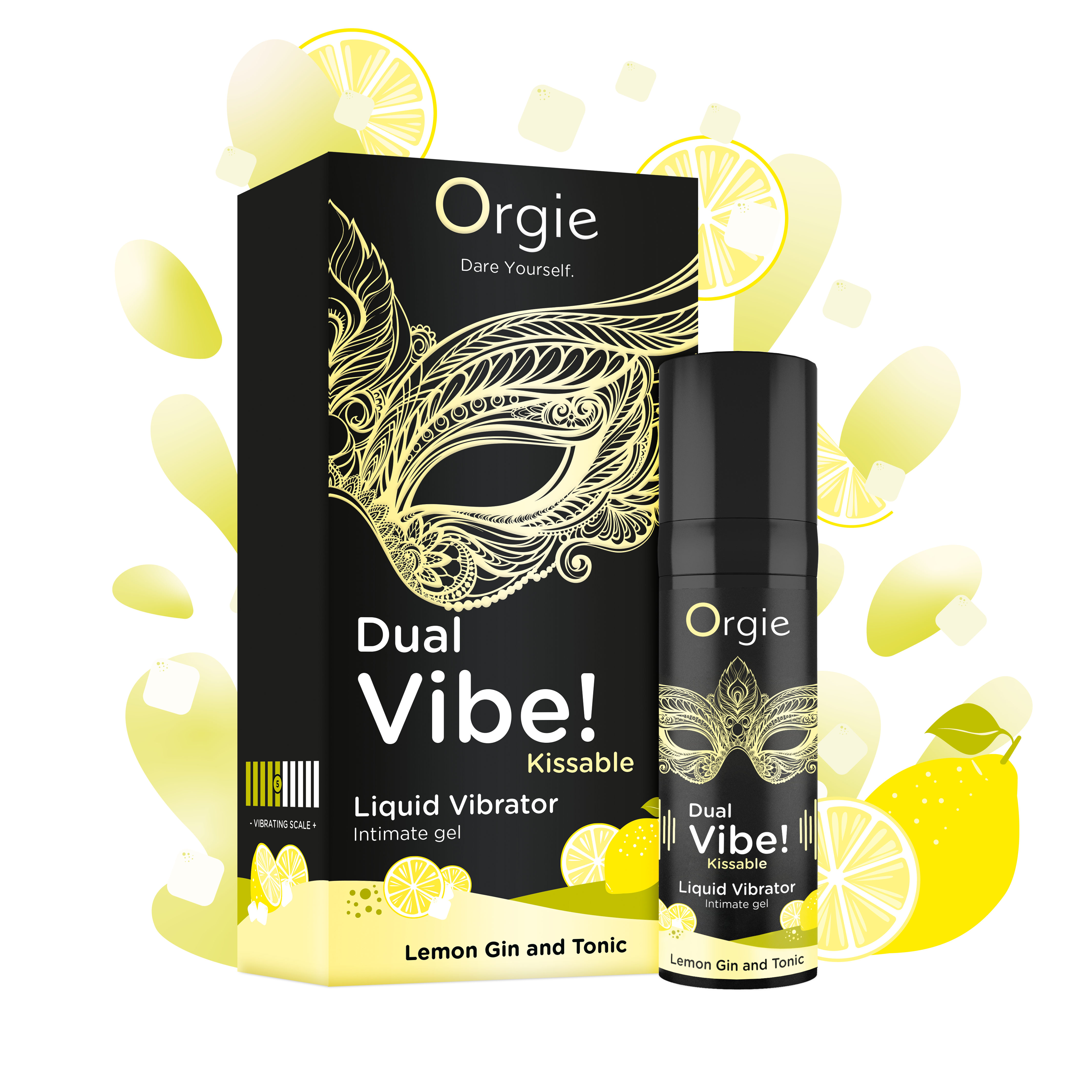 Orgie Dual Vibe Kissable Gel Zitrone Gin &amp; Tonic 15ml Zweitbild