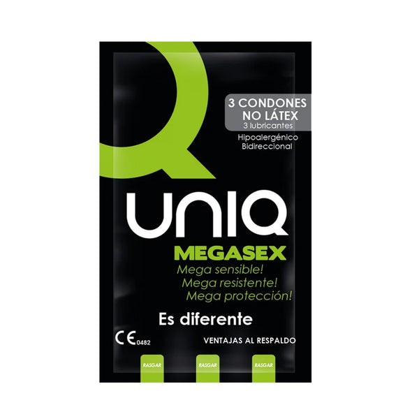 Uniq Megasex Kondome 3er Pack