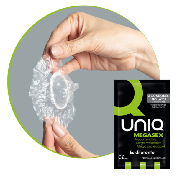 Uniq Megasex Kondome 3er Pack