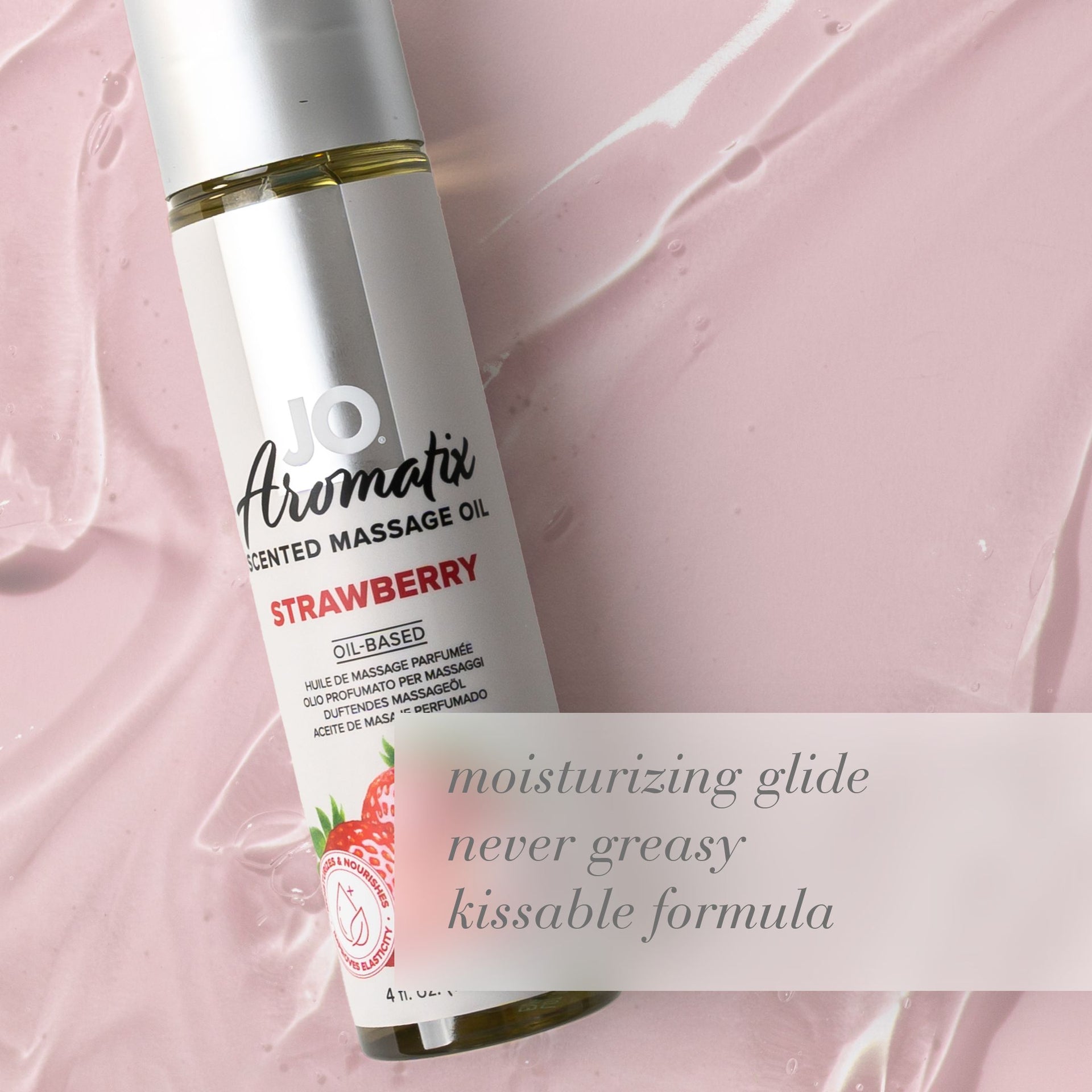 JO Aromatix Massage Oil Strawberry 4 fl oz Zweitbild