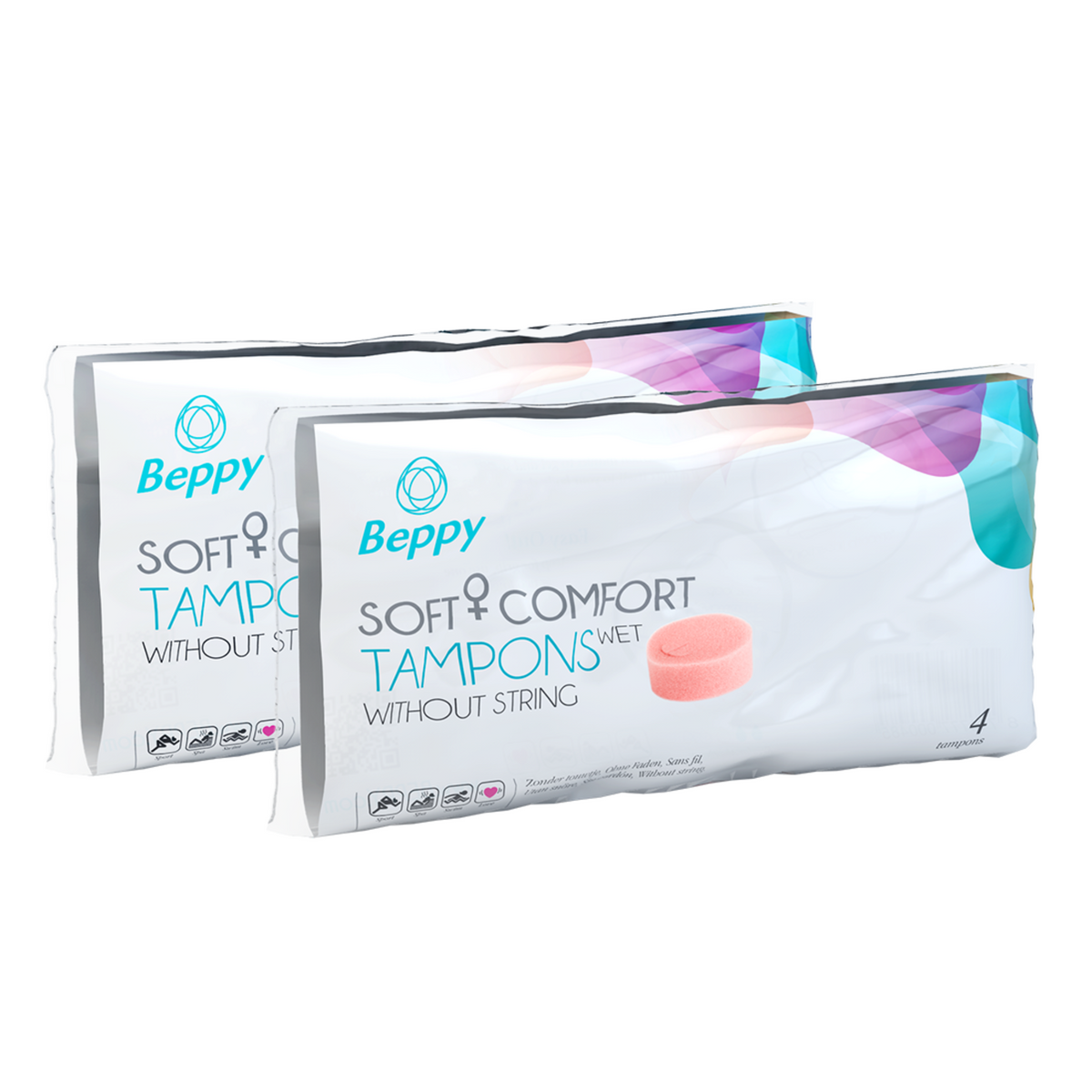 2 packs of Beppy Soft Comfort Tampons Wet without a string Hauptbild