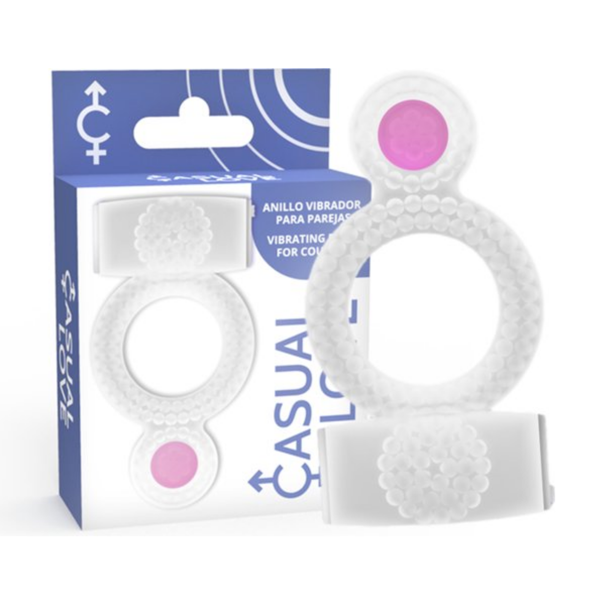 Casual Love Double Pleasure Vibrating Ring Transparent | WorldCondoms Hauptbild