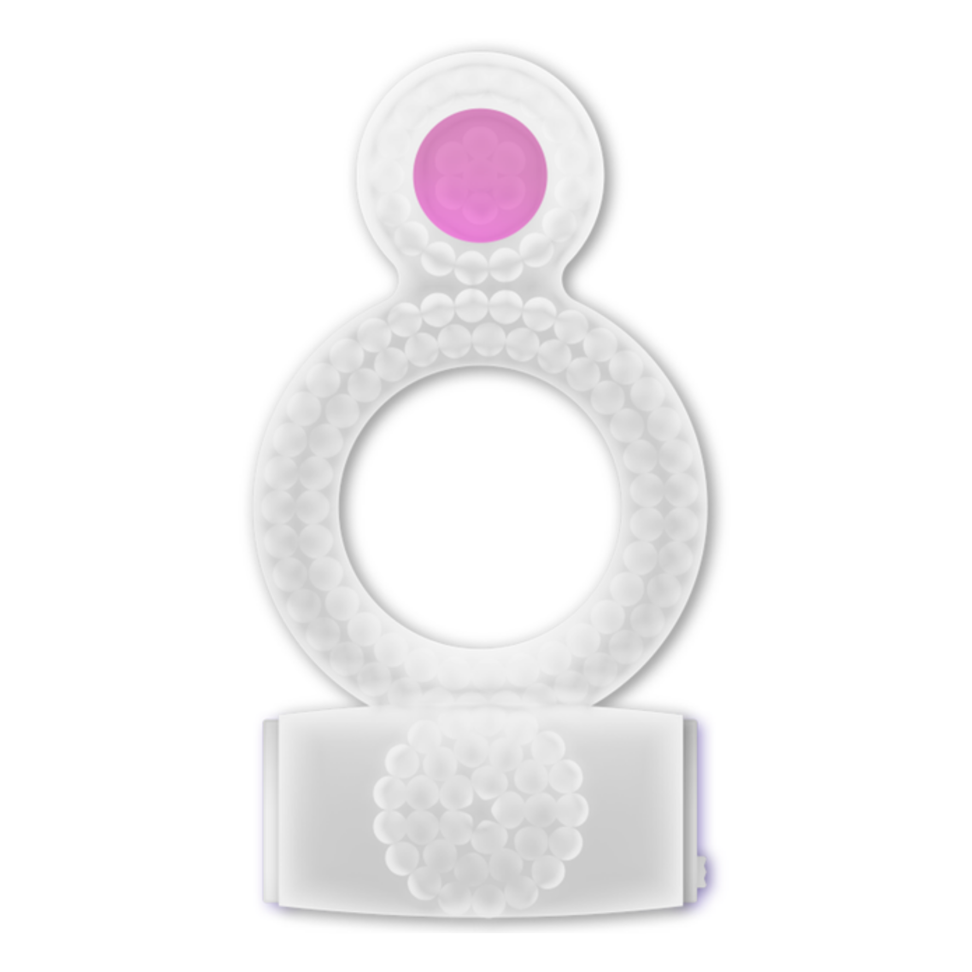 Casual Love Doppeltes Vergnügen Vibrationsring Transparent Zweitbild
