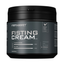 Front studio shot of the 500 ml FistAssist Fisting Cream No. 4 tub against a dark background, showcasing its oil-based formula label with equal 9/10 ratings for thickness and glide.