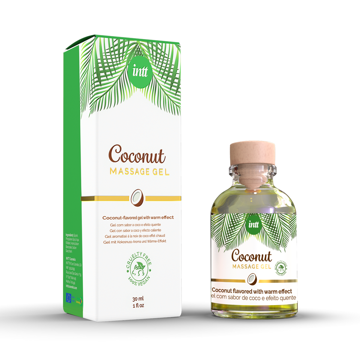 intt Vegan Coconut Kissable Massage Gel 1 fl.oz Hauptbild