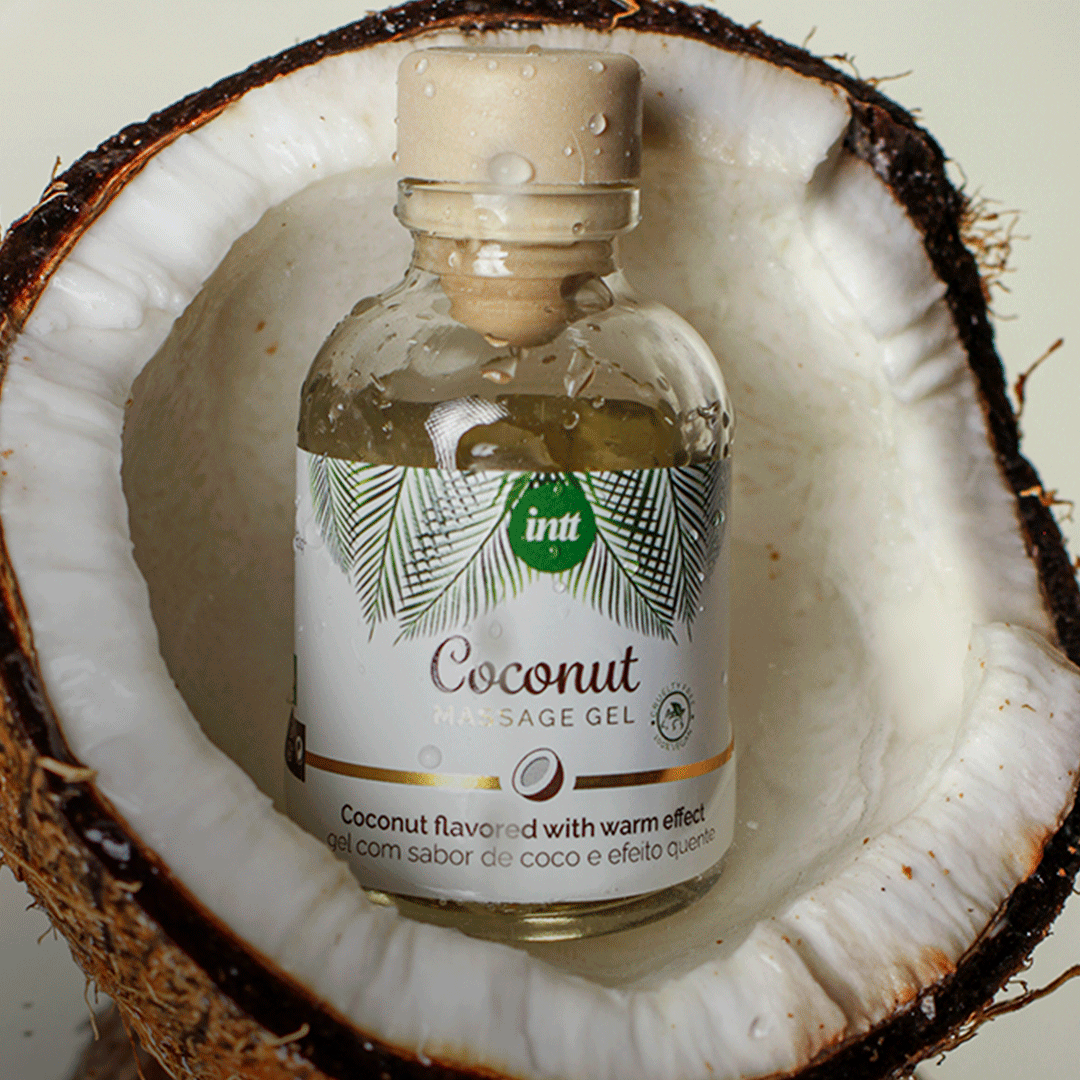 intt Vegan Coconut Kissable Massage Gel 1 fl oz Zweitbild