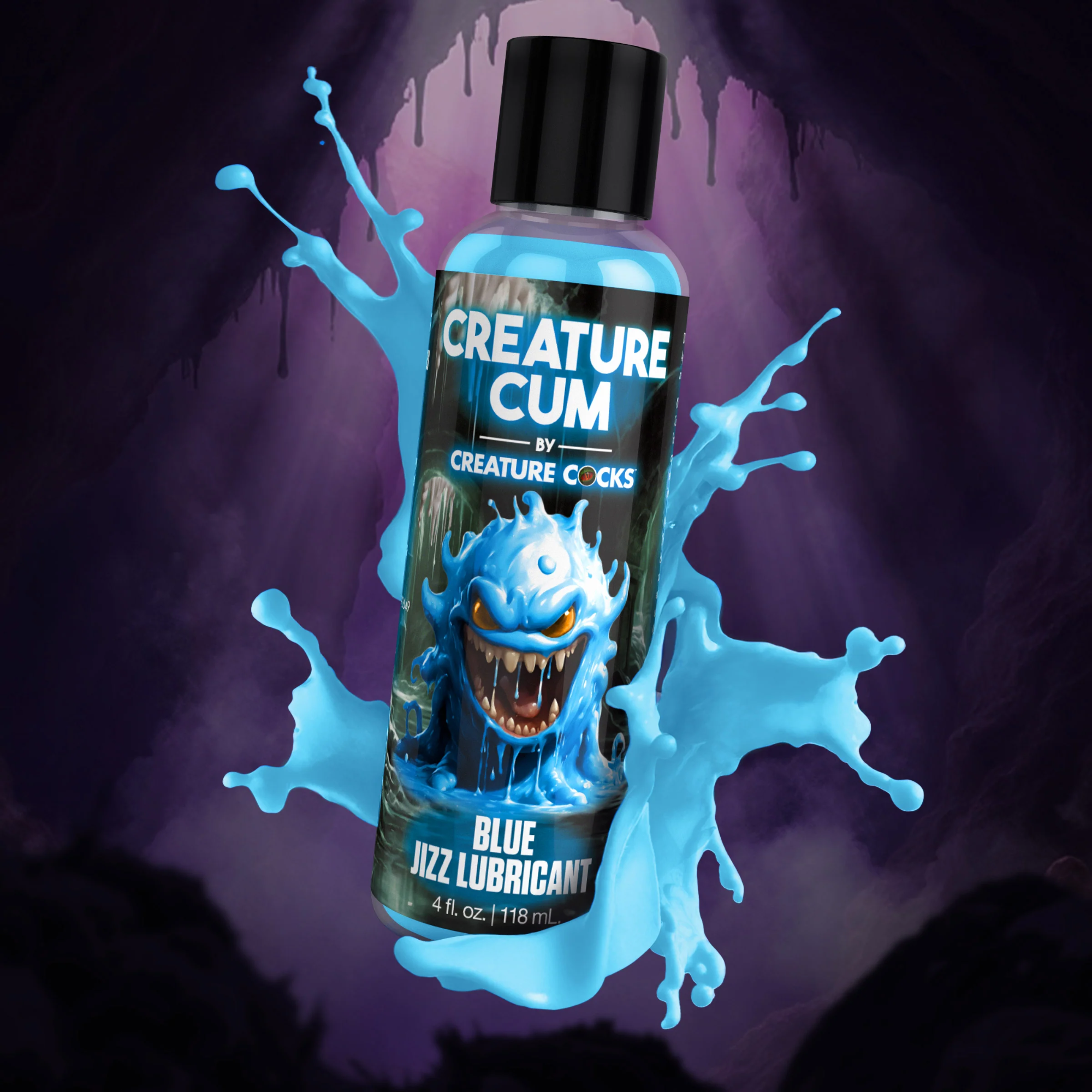Creature Cum blauer wasserbasierter Jizz-Gleitgel 120 ml Zweitbild