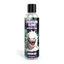 Front studio view of the 8 fl oz (236 ml) clear squeeze bottle of Creature Slime Creature Cum Unscented Jizz Lubricant, featuring a white slime monster illustration on a dark label with a black cap.