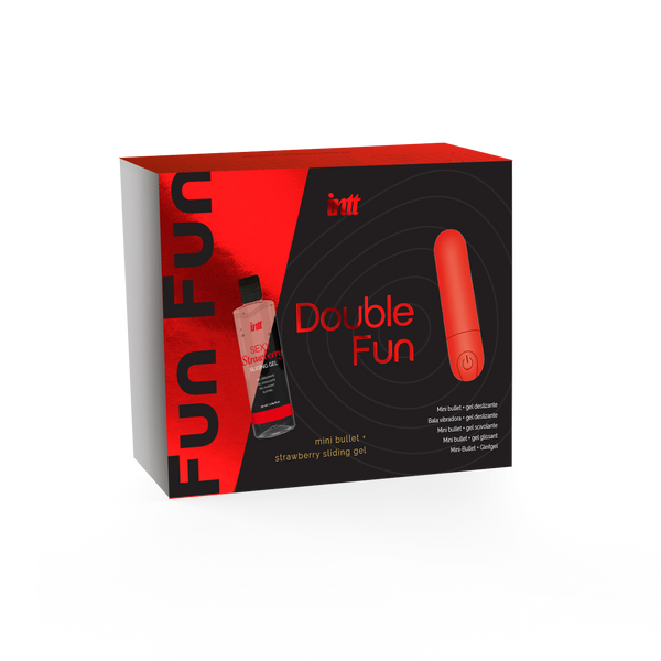 intt Double Fun Bullet & Strawberry Lube Set