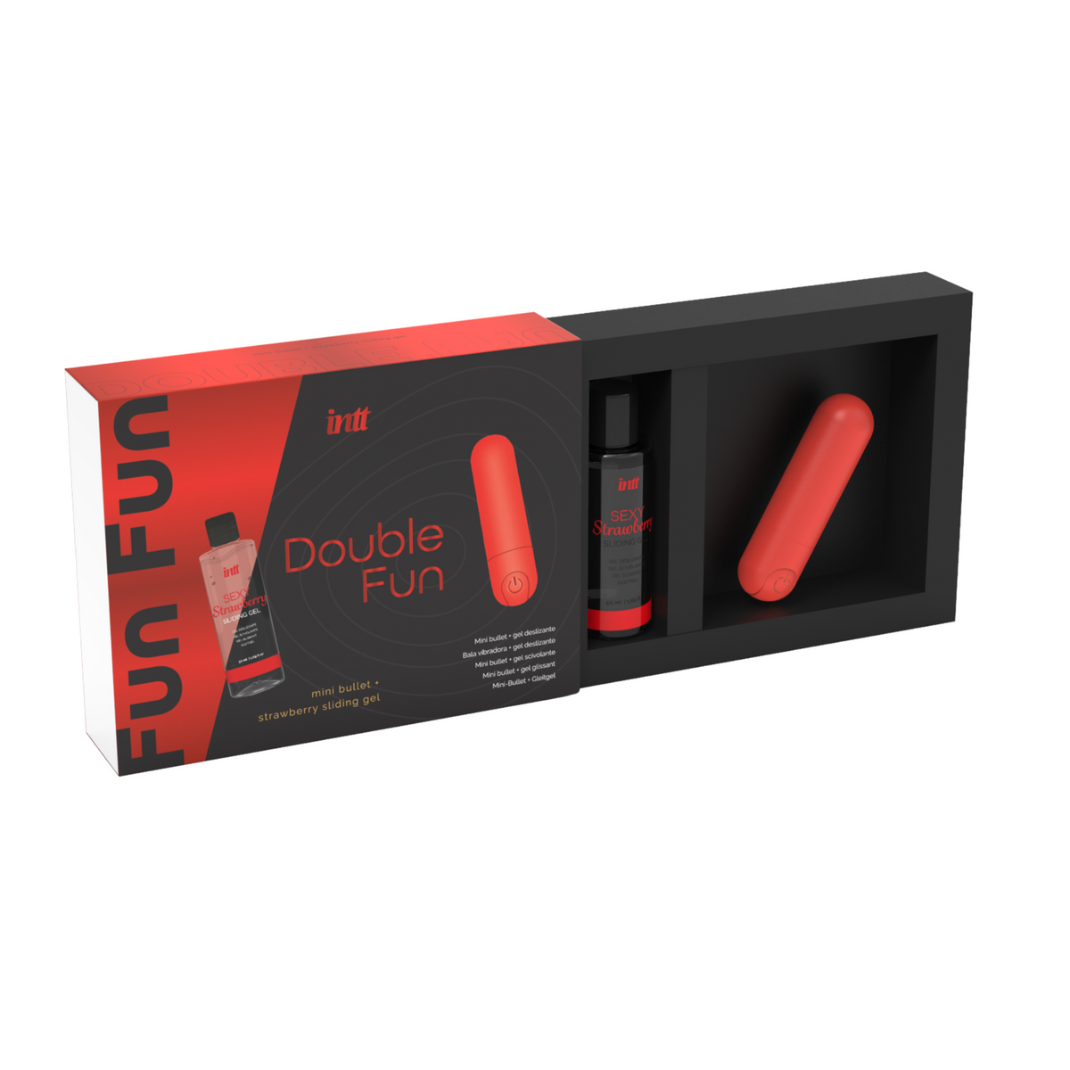 intt Double Fun Bullet & Strawberry Lube Set