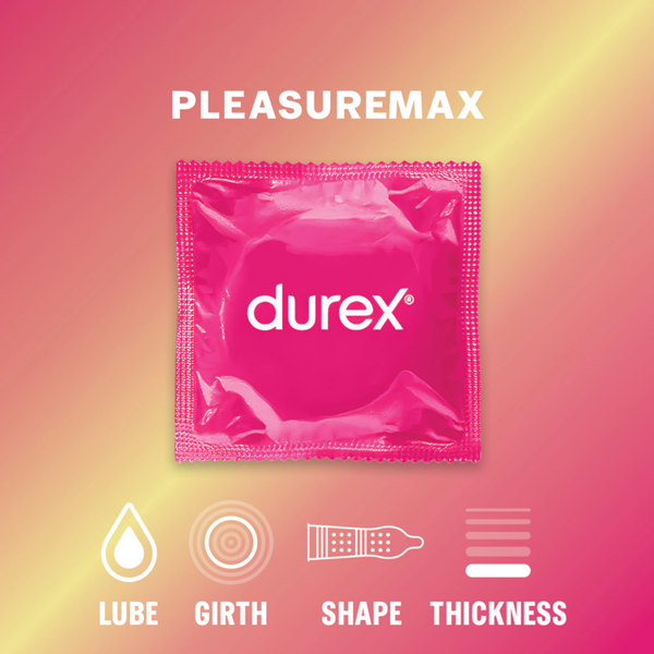 Information about Durex Pleasuremax Condoms.