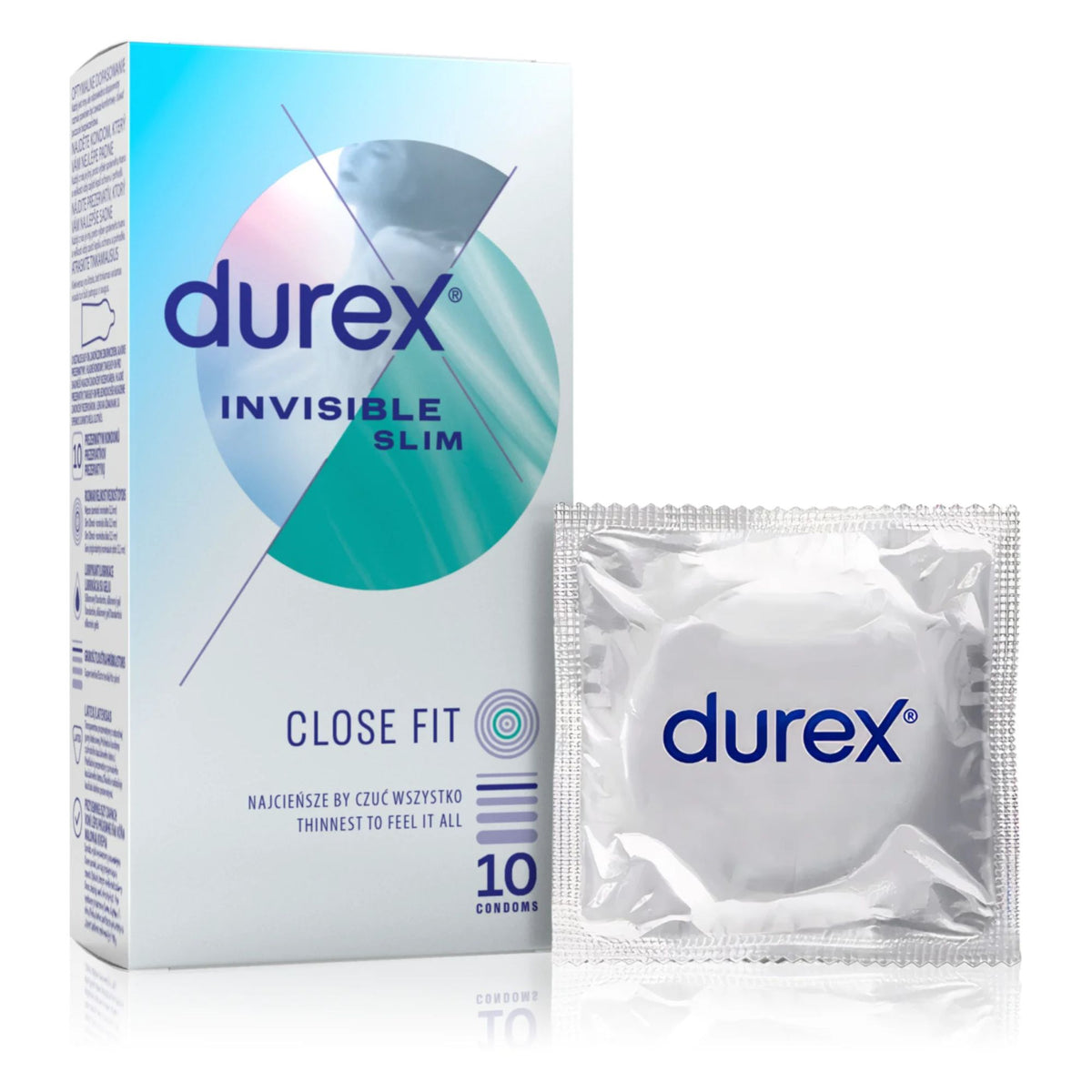 Durex Invisible SLIM Box 10 | WorldCondoms Hauptbild