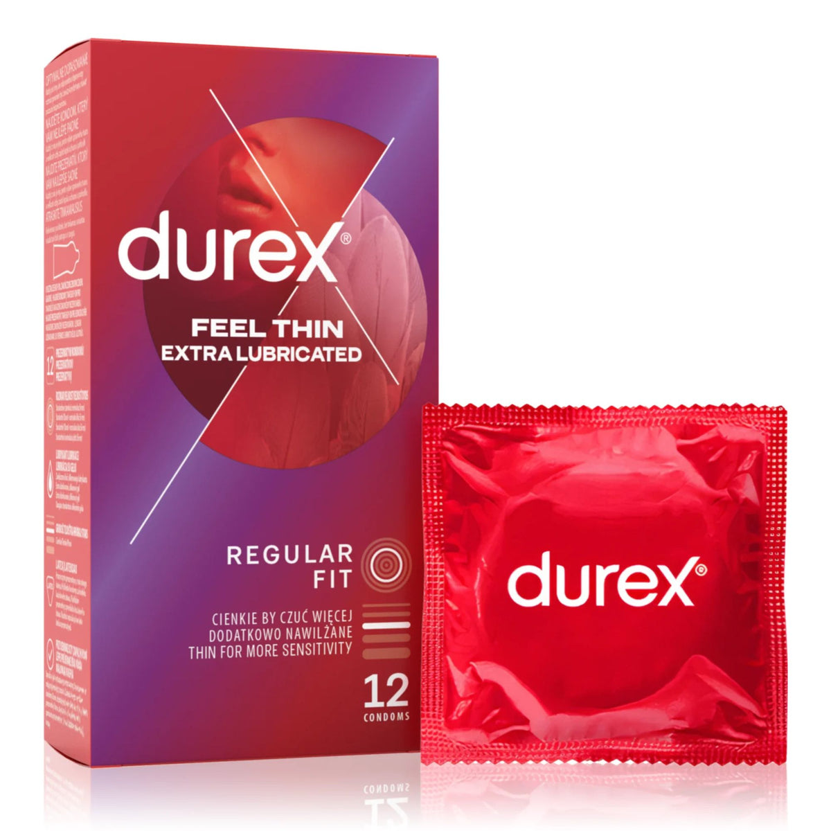 Durex Thin Feel Extra Lubricated 12er Pack