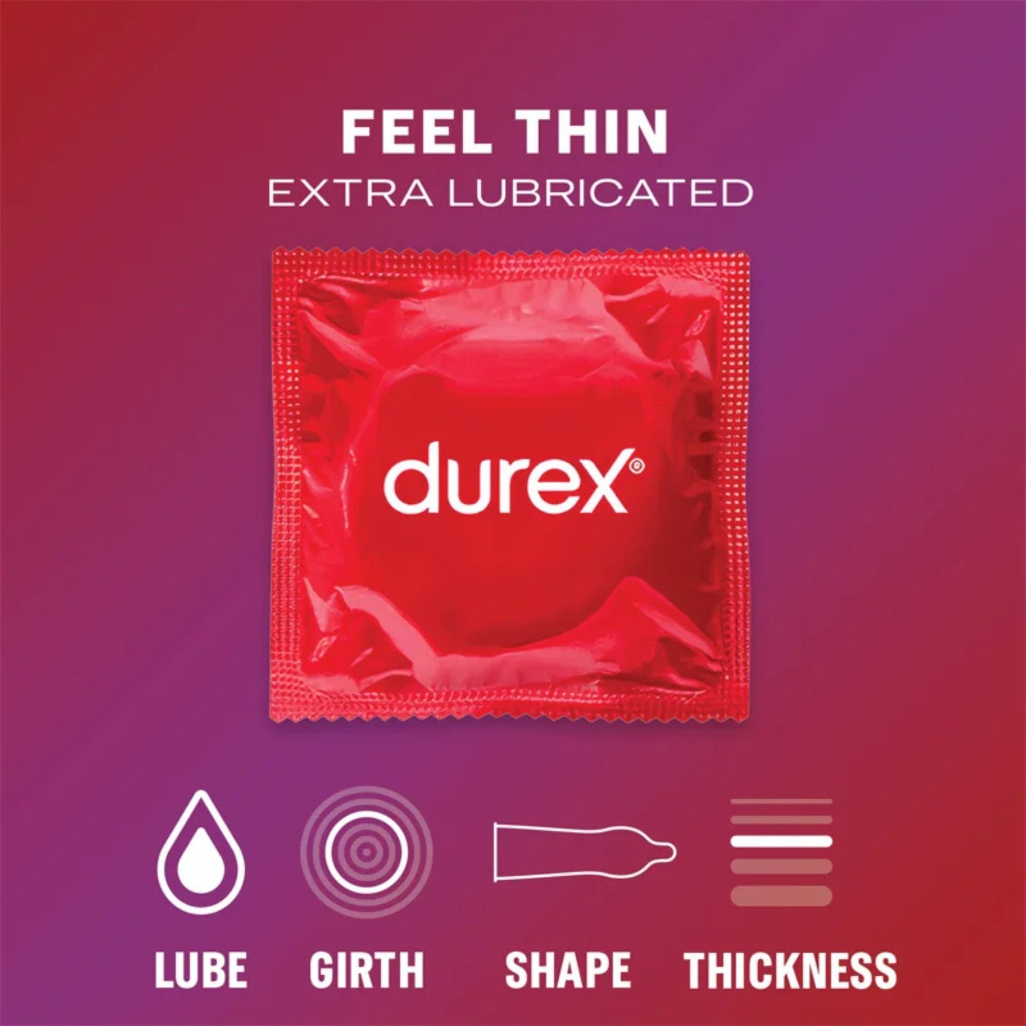 Durex Thin Feel Extra Lubricated 12er Pack Zweitbild