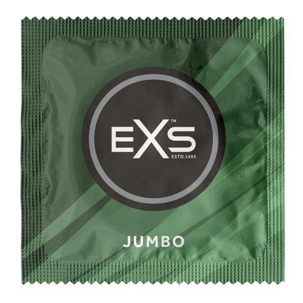 A shot of EXS Jumbo 69mm individual wrapper in a white background.