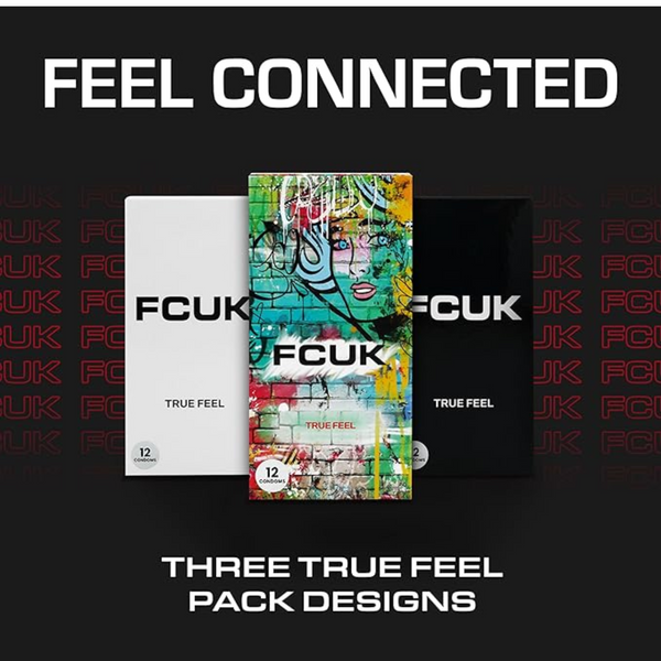 FCUK True Feel Condoms Graffiti Design Box 12 | WorldCondoms