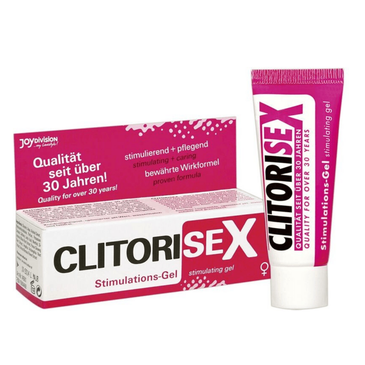 JOYDIVISION Clitorisex Stimulating Gel 1.35 fl.oz tube and box
