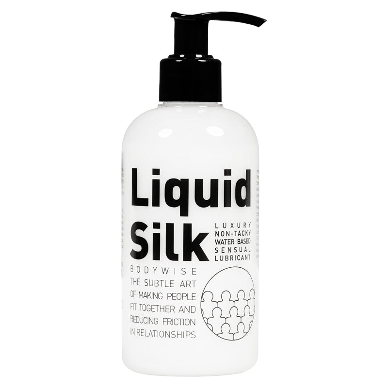 Liquid Silk Bodywise the subtle art of making people fit together and reducing friction in relationships. Luxury non-tacky water-based sensual lubricant. Hauptbild