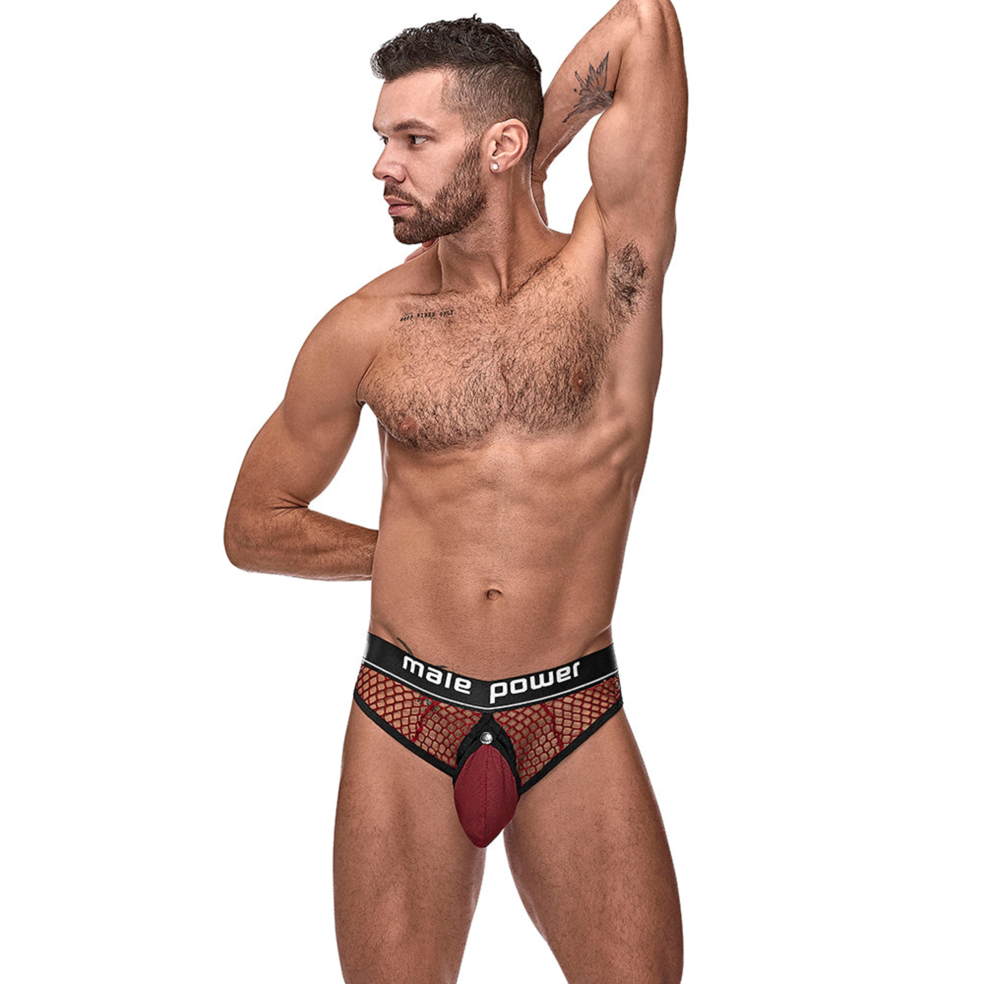 Male Power Das ultimative Duo Tanga & C-Ring Burgunderrot L/XL Zweitbild