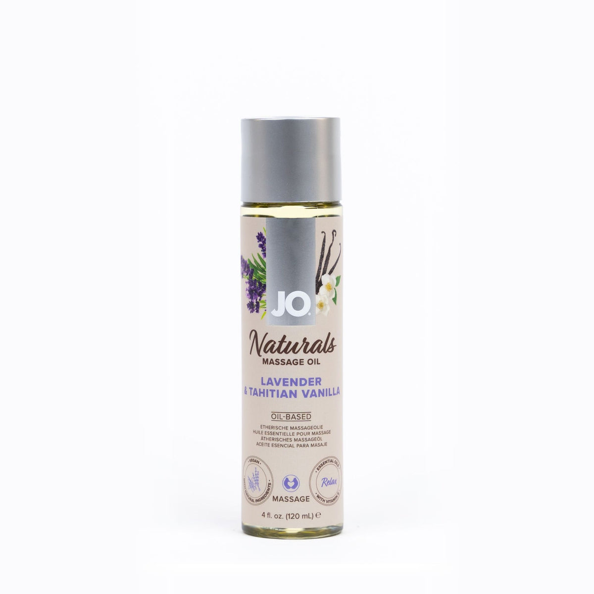 JO Naturals Massage Oil Lavender & Tahitian Vanilla 4 fl.oz Hauptbild