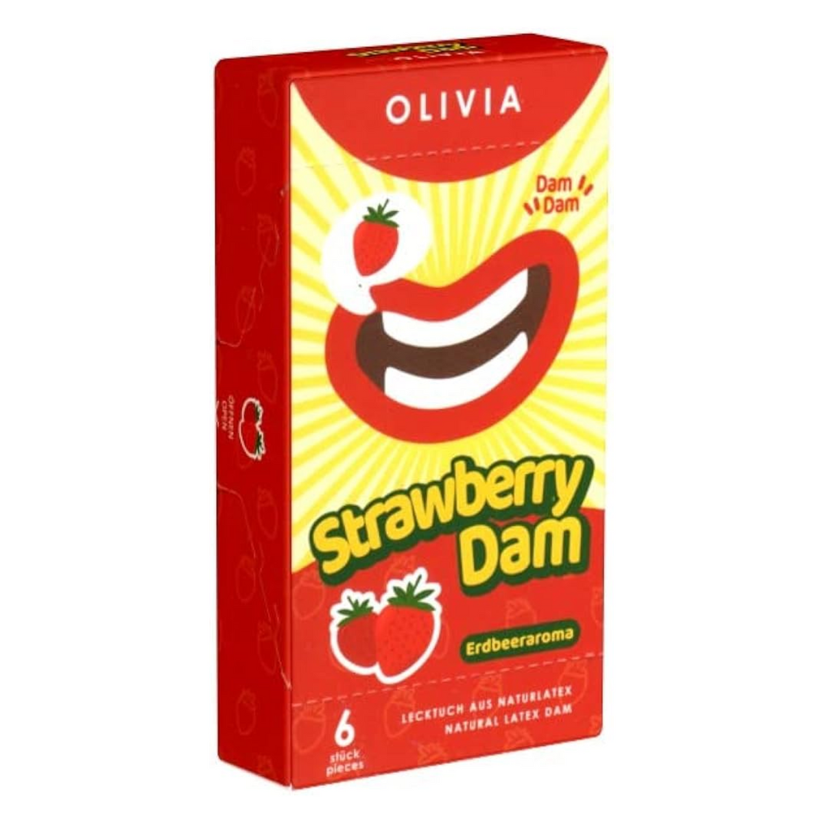 Olivia Strawberry Dams Pack 6 | WorldCondoms Hauptbild
