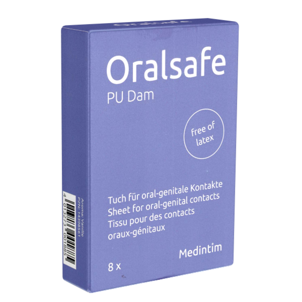Oral Safe PU Vanilla Dams Pack 8 | WorldCondoms