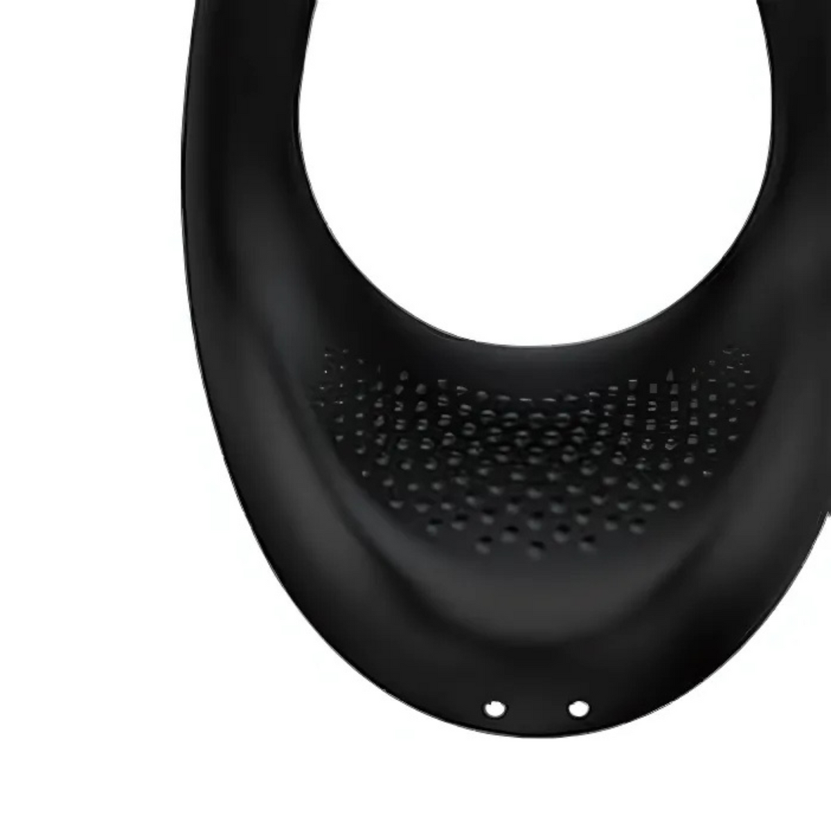 Close-up of textured vibrating surface on Satisfyer Endless Joy Black for enhanced stimulation