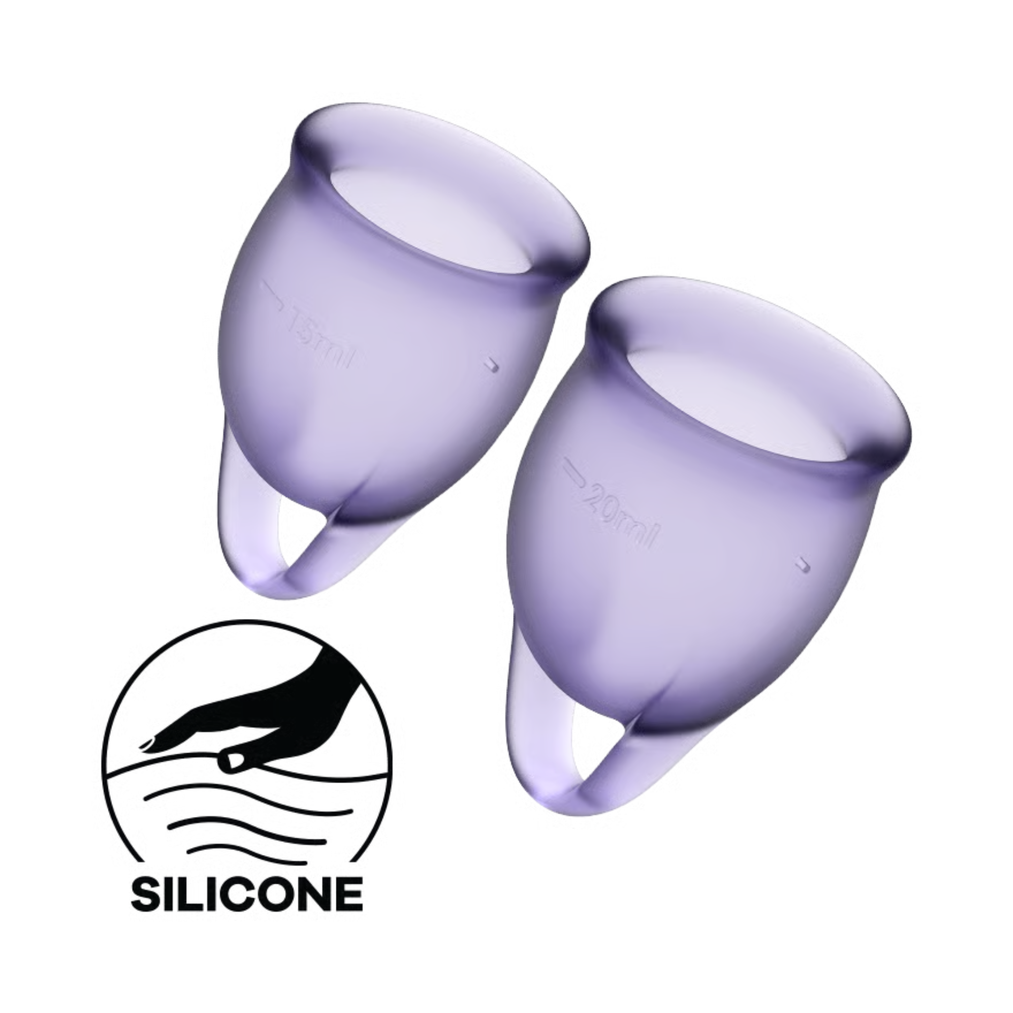 Satisfyer Feel Confident Menstruationstassen Lilac Zweitbild